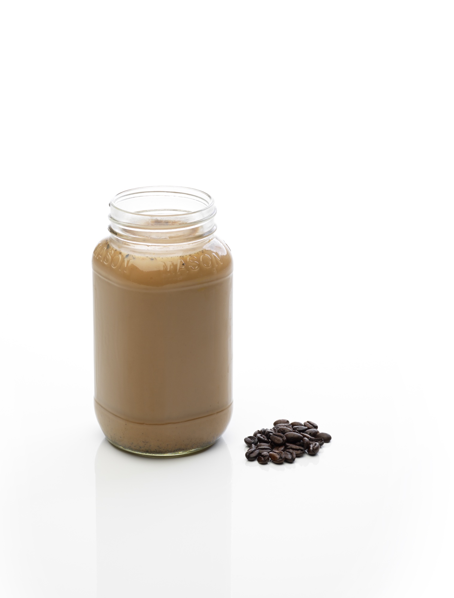Coffee Early Riser shake with coffee beans